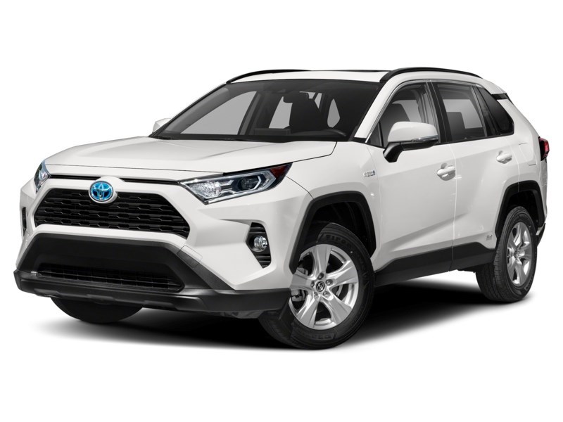 2021 Toyota RAV4 Hybrid Hybrid XLE AWD Super White  Shot 4