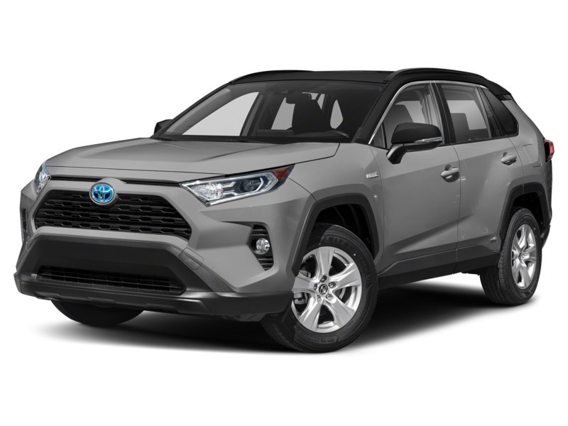 2021 Toyota RAV4 Hybrid Hybrid XLE AWD Silver Sky Metallic w/Black Roof  Shot 35