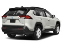 2021 Toyota RAV4 Hybrid Hybrid XLE AWD Blizzard Pearl w/Black Roof  Shot 46