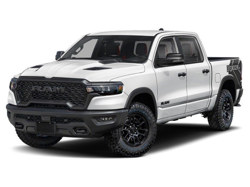 2027 RAM 1500 Rebel 4x4 Crew Cab 5'7" Box Bright White  Shot 4